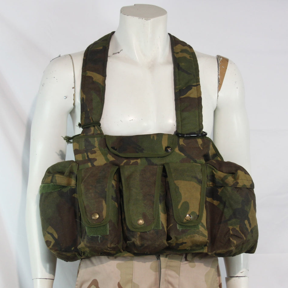 Damaged British DPM Chest Rig Action Vest Camouflage webbing 3959