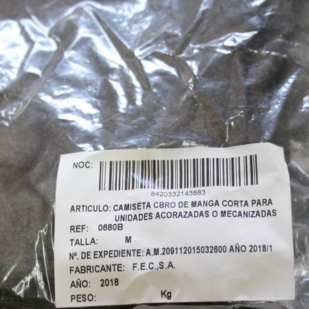 New Genuine Surplus Spanish Military Base Layer Top Short Sleeve Olive (3284)
