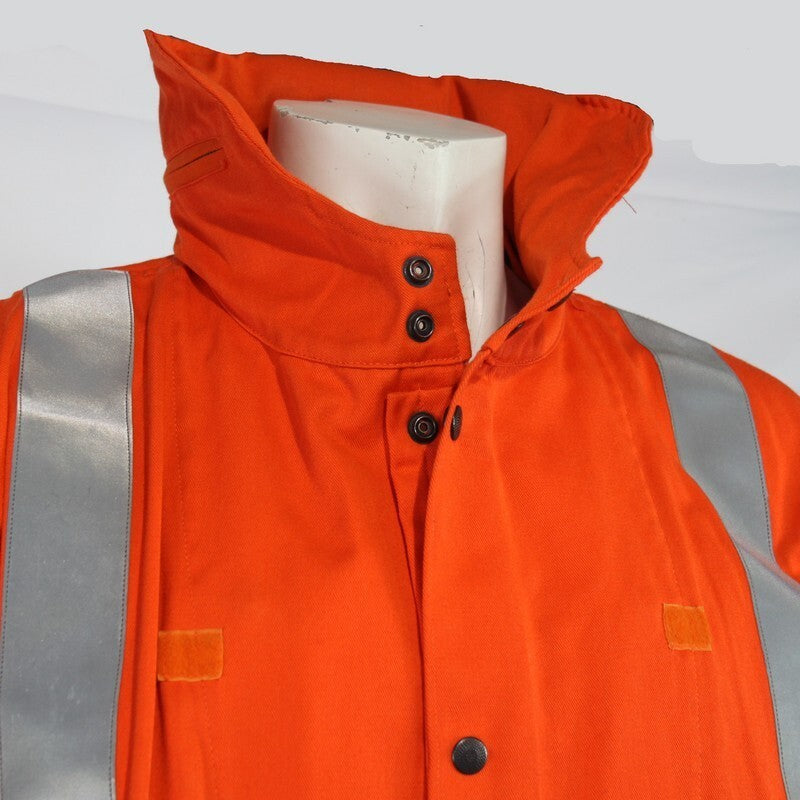 Genuine Surplus Military High Visibility Longline Orange Coat Jacket (3157)
