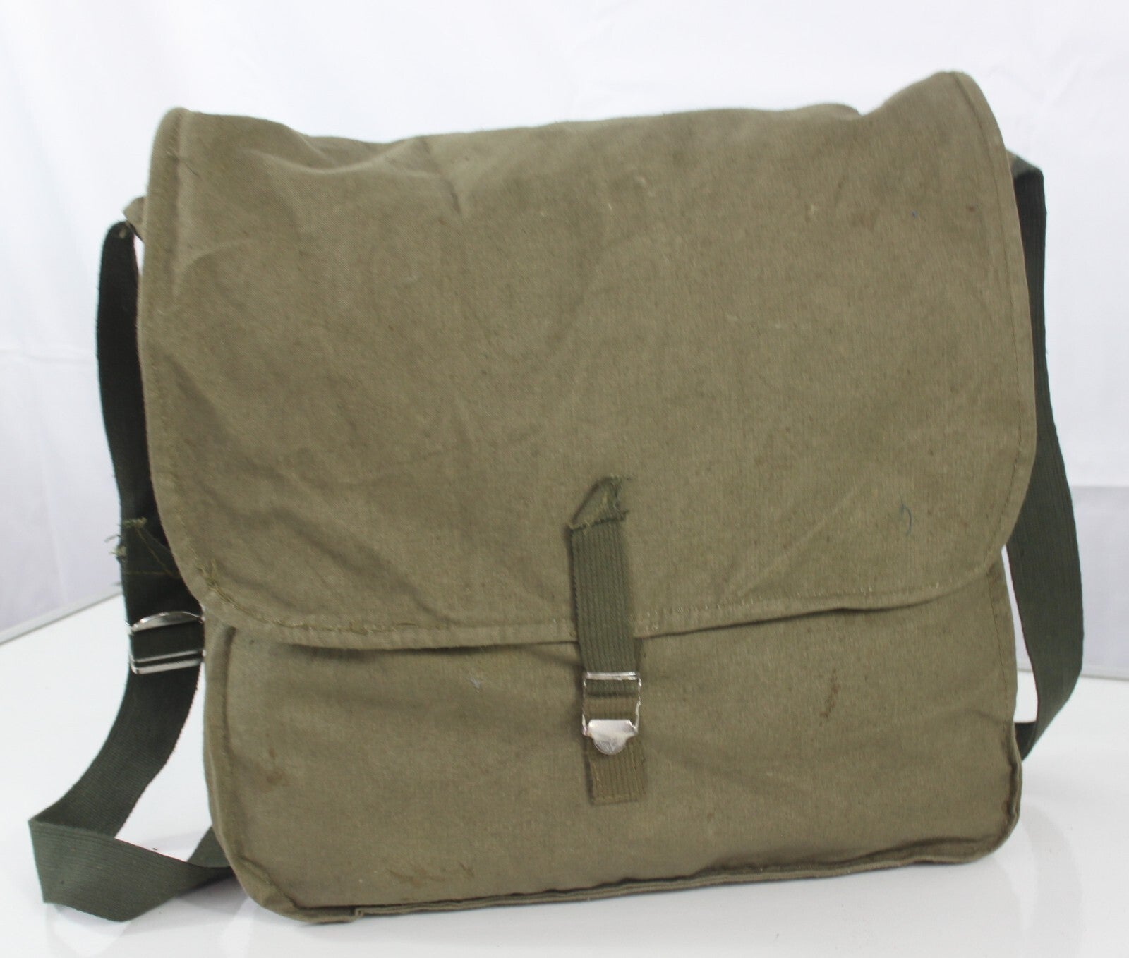 Genuine Surplus Bulgarian 1972 Side Bag Vintage Lightweight Canvas (1373/3353 G1