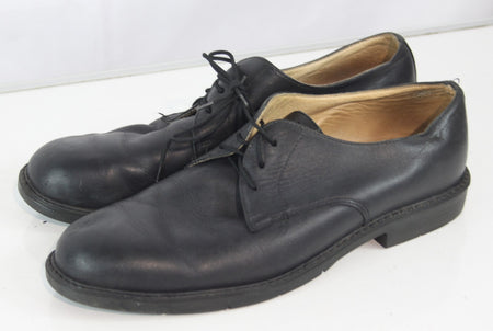 Genuine Surplus Austrian Army Mens Shoes Black Leather Lace Up (1978)