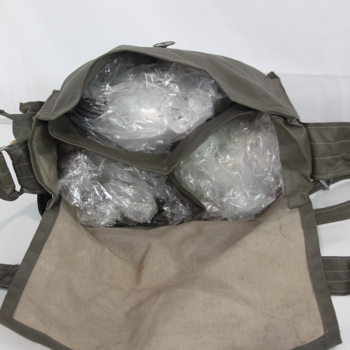 Genuine Surplus East German Army Waterproof Side Bag PVC (3398)