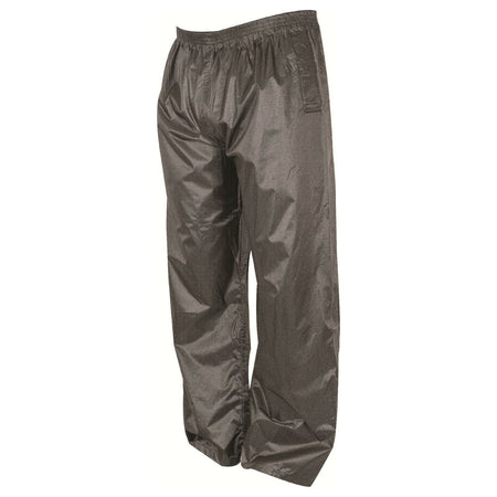 Highlander Stormguard Waterproof Trousers Black PVC  Packaway Walking Hiking