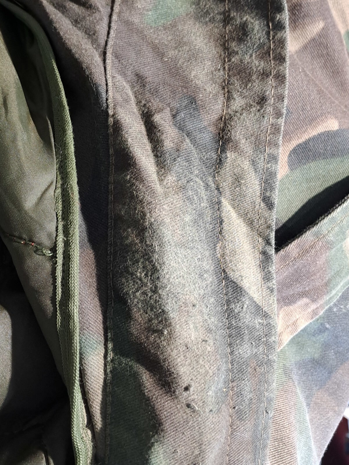 Genuine Surplus Croatian Police M65 Padded Jacket Woodland Camouflage 46-48 2382