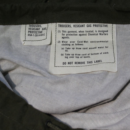 Genuine  Canadian Army Vintage Gas Protective Trousers Collectors Only (3691)