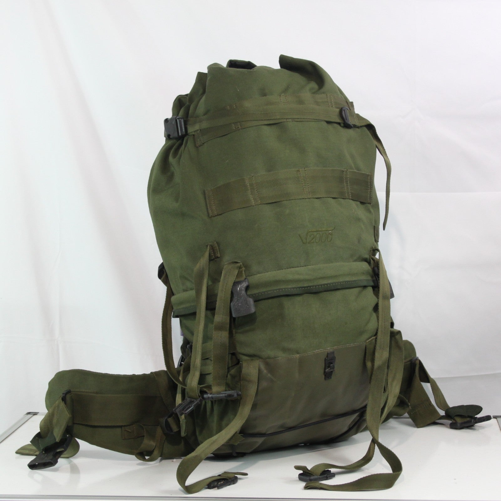 Genuine Surplus British Army Olive V2000 Bergen Rucksack Missing Lid 3813)