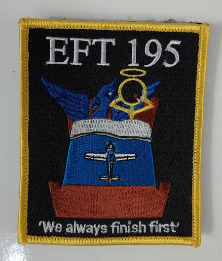 Factory Overrun RAF EFT195 Tutor Course Embroidered Patch 100x80mm