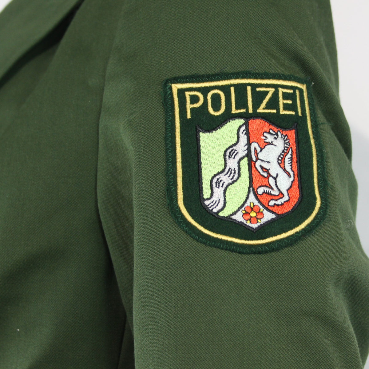 Womens German Police Blazer Green Jacket Genuine Surplus UK 12-14 (3593)