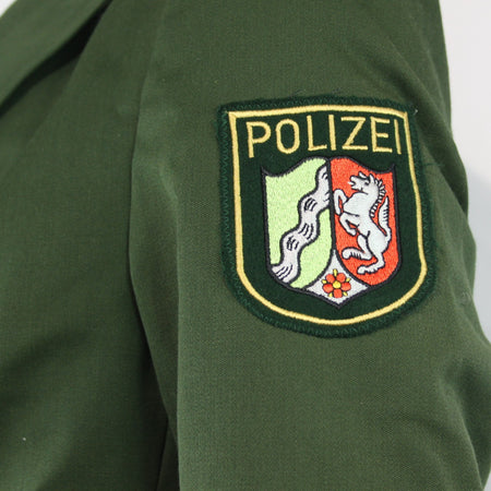 Womens German Police Blazer Green Jacket Genuine Surplus UK 12-14 (3593)