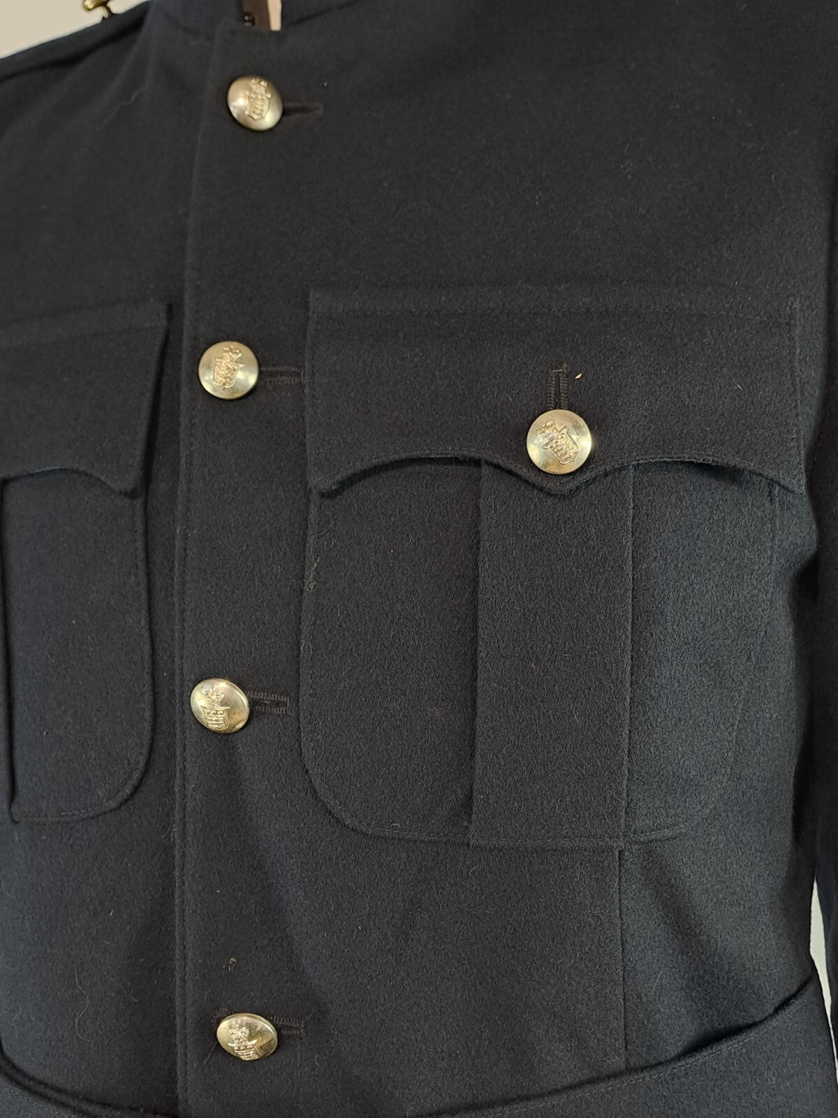 Genuine Surplus British Army Vintage Navy Dress Jacket 40" (2608)