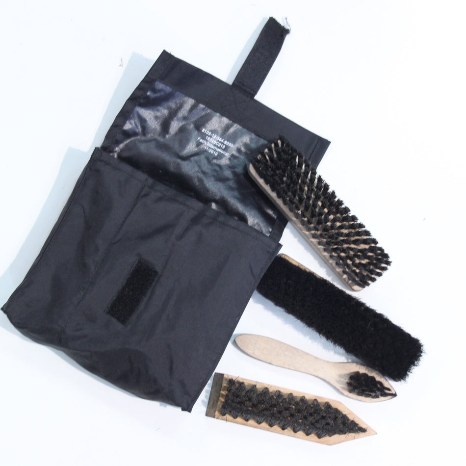 Genuine Surplus German Army Boot Cleaning Kit With Brushes Grade 1