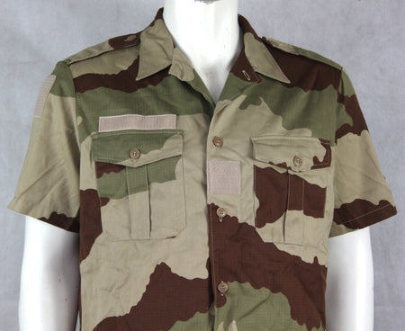 French Army Short Sleeve Shirt CCE Desert Camouflage Genuine Surplus 44cm (3791)