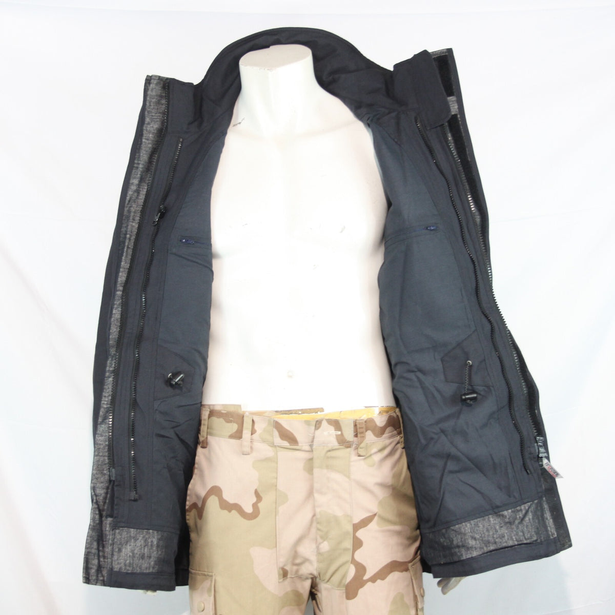 Genuine Surplus French Army Nomex Munitions Waterproof Jacket Black 40-42" (3212