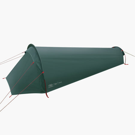 Highlander Falcon Bivi Tent 1-Person Waterproof Camo Camping Shelter Pine Green