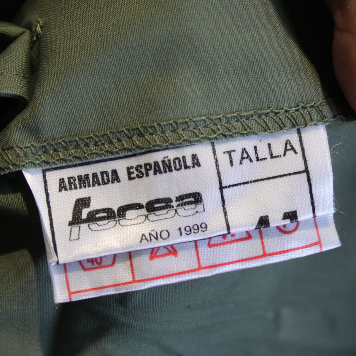 New Spanish Army Shirt Lightweight Green Genuine Surplus 41cm Collar 16" (4139)
