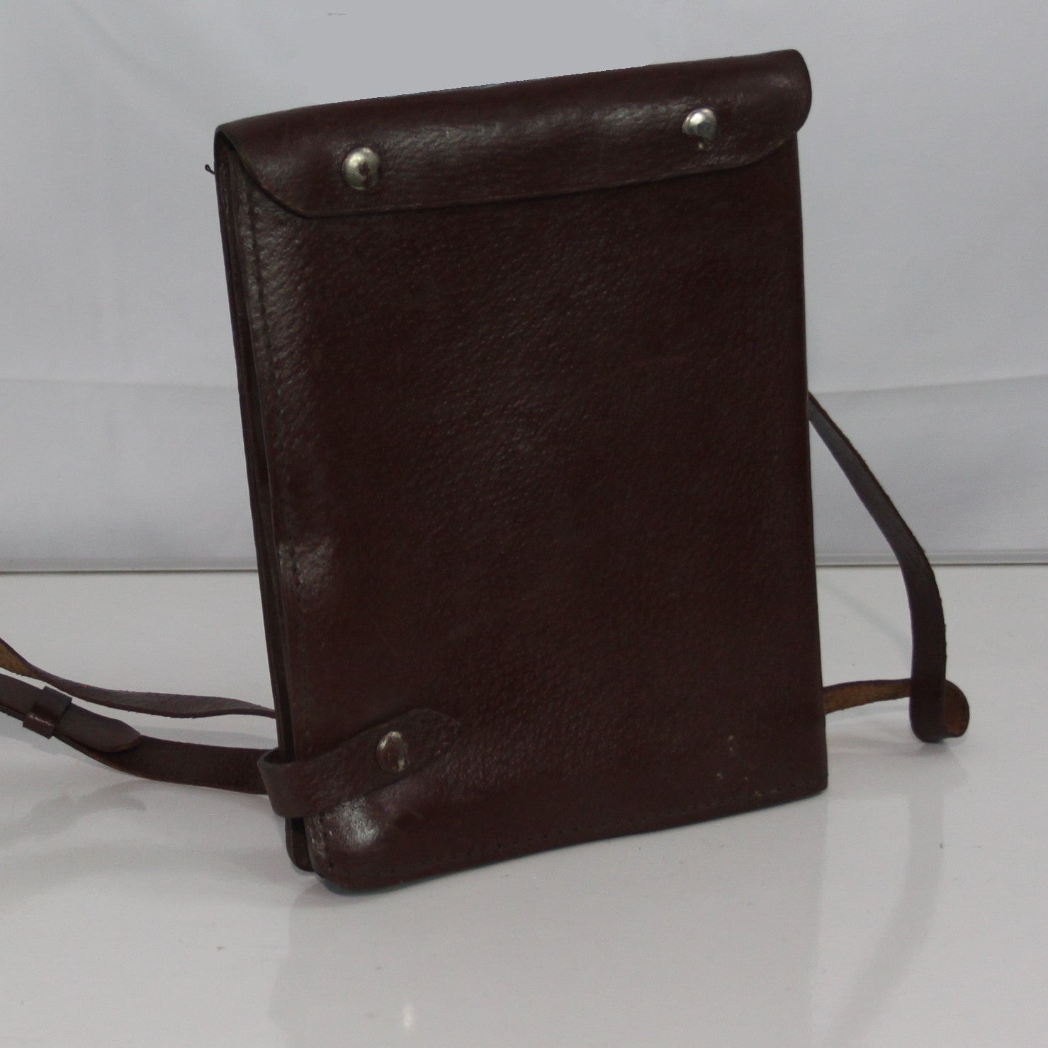 Genuine Surplus  Red Brown Vintage Leather Map Case Army (3399)