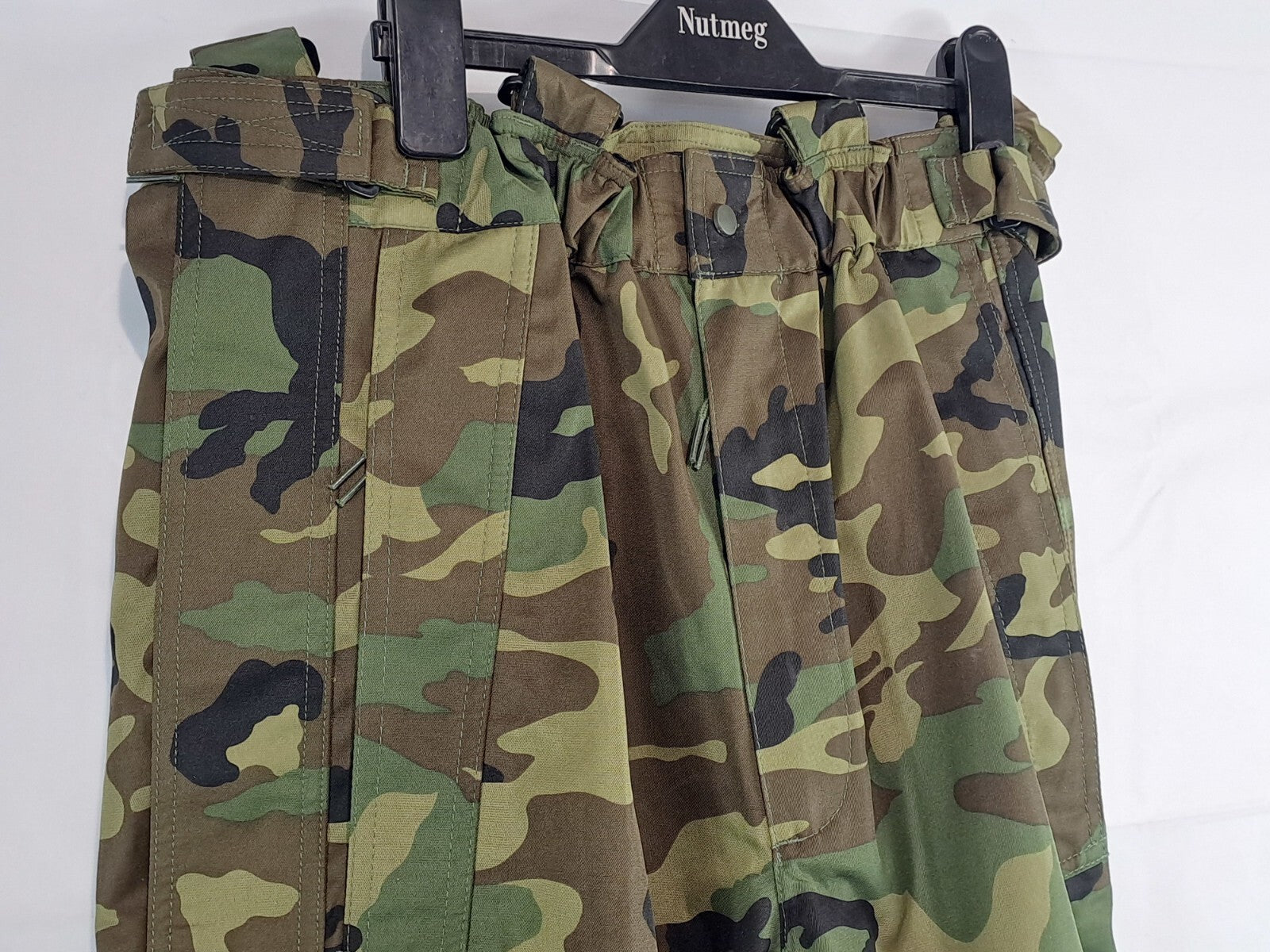 Genuine Surplus Spanish Military Waterproof Over Trousers Camo 30-32" W (2515)