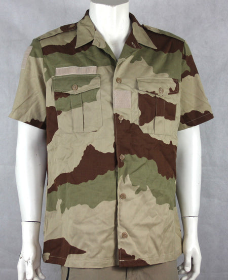 French Army Short Sleeve Shirt CCE Desert Camouflage Genuine Surplus 44cm (3791)