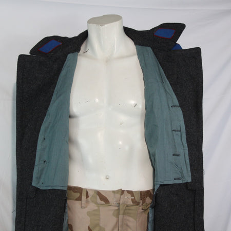 Vintage Bulgarian Army Soviet Era Greatcoat Coat Genuine Surplus 36-38" (3877)