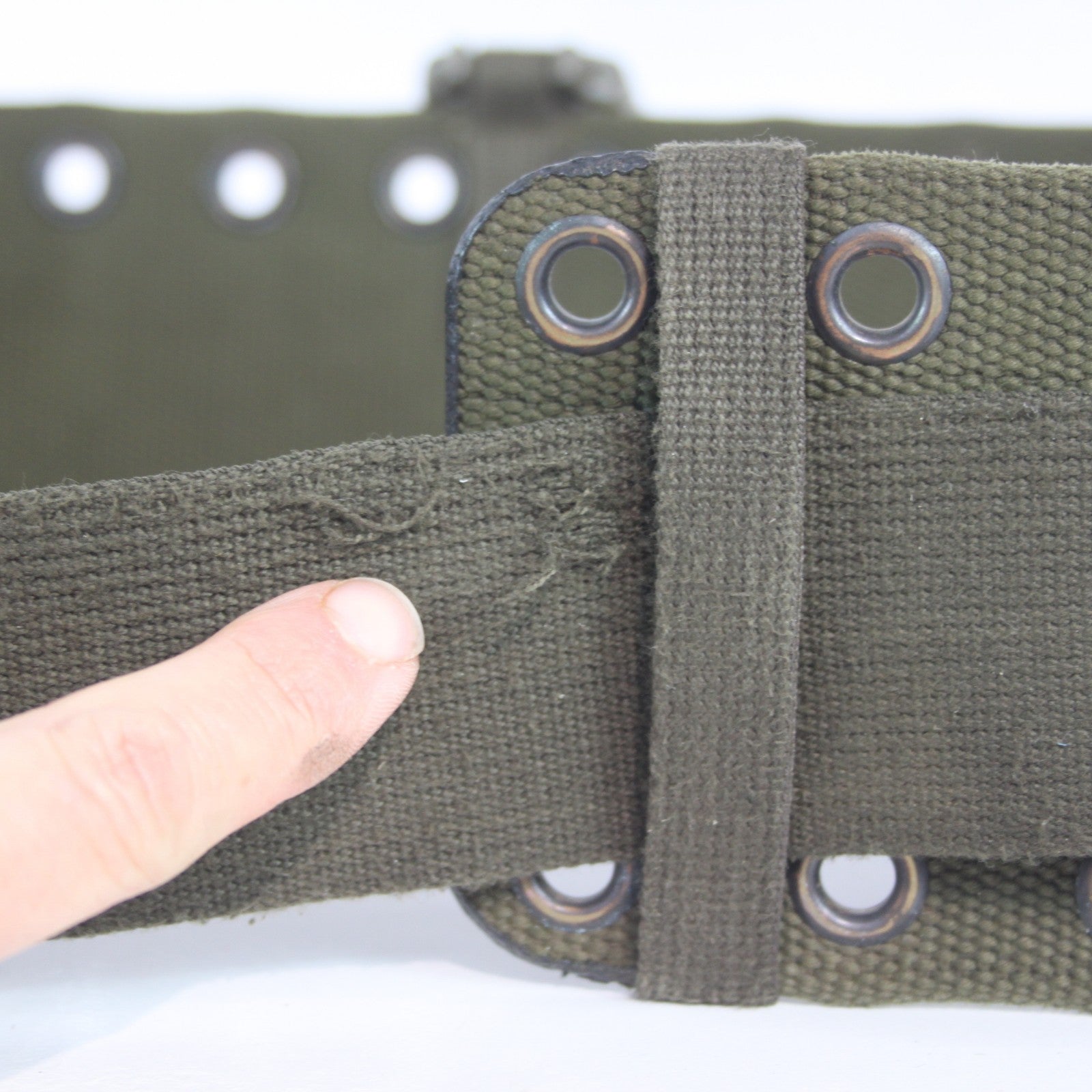 Genuine Surplus German Army Hip Belt Webbing Belt Olive 92mm Wide 34-38" (4091)
