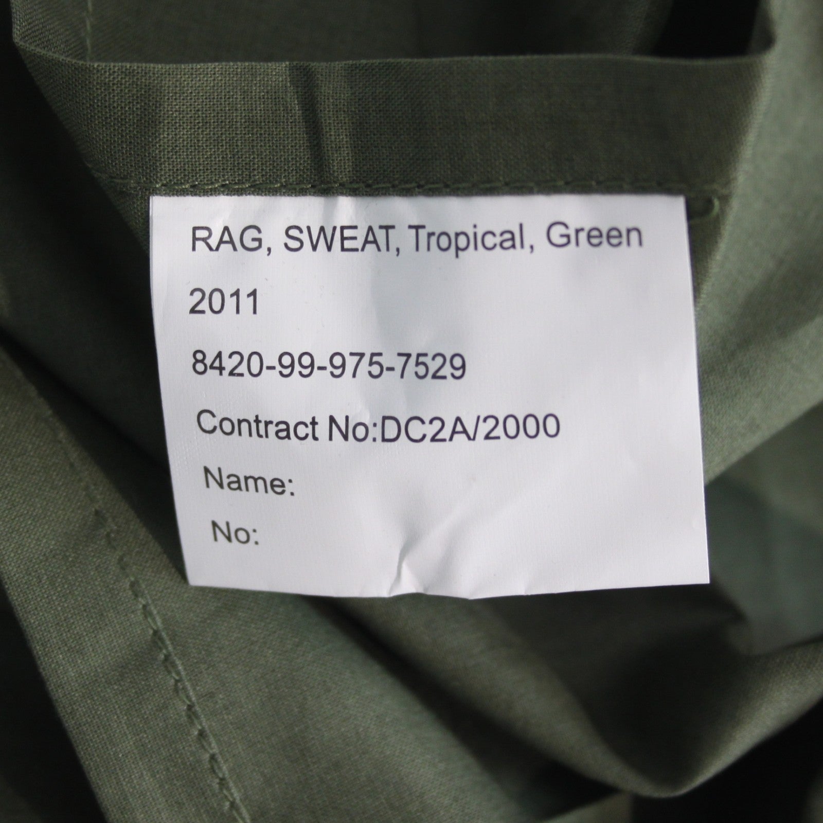 NEW Genuine Surplus British Forces Sweat Rag Tropical Olive Scarf (4015)