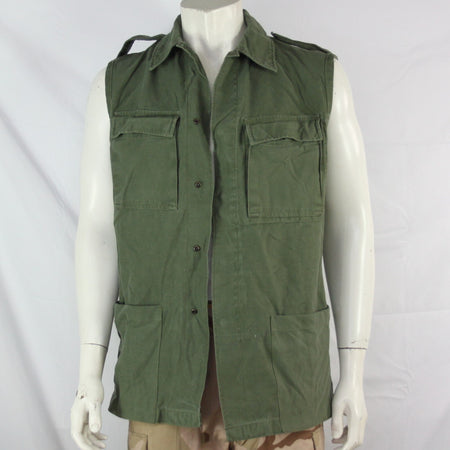 Genuine Surplus Dutch Jacket Coverted to Gilet Sleeveless Canvas 38" chest (3257