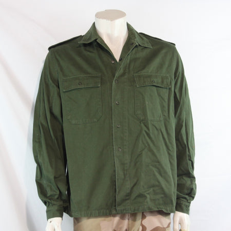 Genuine Surplus Belgian Heavyweight Press Stuf Fasten Field Shirt Olive (4261)