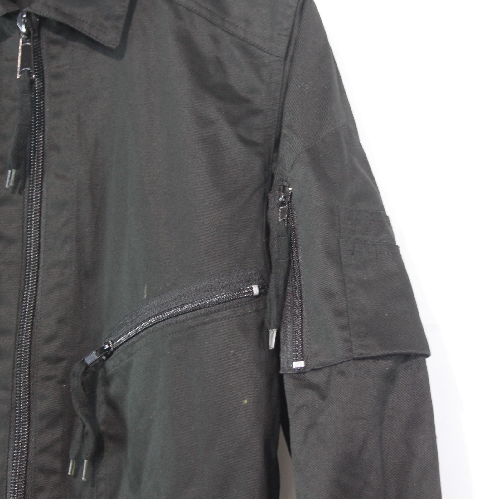 German Military Style Flight Suit Black Coverall Army Airforce 36" Chest (3999)