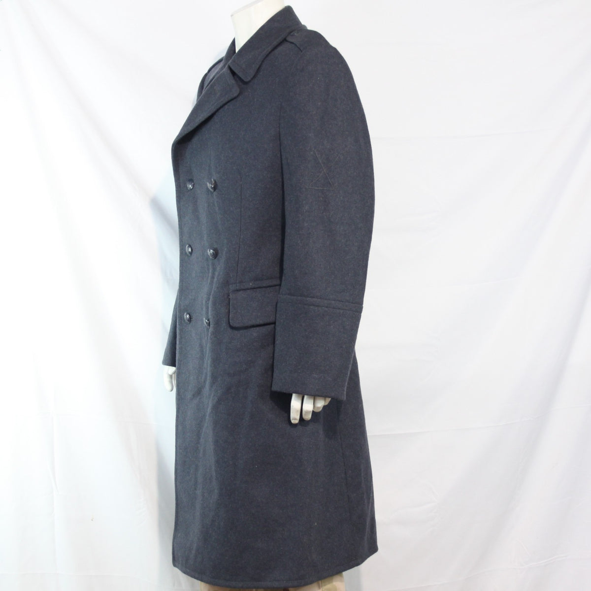 NEW Polish Airforce Wool Greatcoat Genuine Surplus Mens Blue 38-40" Chest (3507)