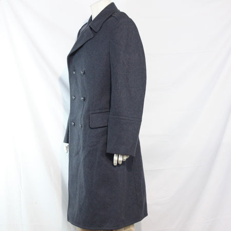 NEW Polish Airforce Wool Greatcoat Genuine Surplus Mens Blue 38-40" Chest (3507)