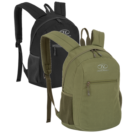 Highlander Dublin 15 Litre Small Rucksack Daysack Military Style Olive Black