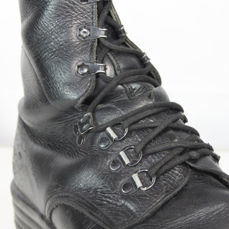 Genuine Surplus Swiss Army Black Leather Ranger Boots Grade 2 (3309)