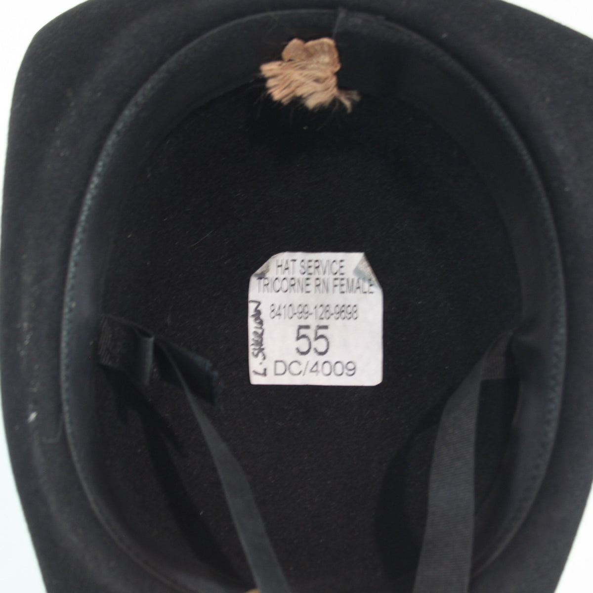 British Royal Navy Officers Tricorn Womens Dress Hat Genuine Surplus G1 (4460)