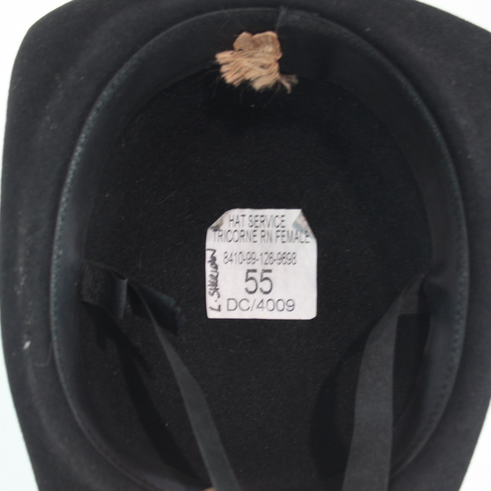 British Royal Navy Officers Tricorn Womens Dress Hat Genuine Surplus G1 (4460)