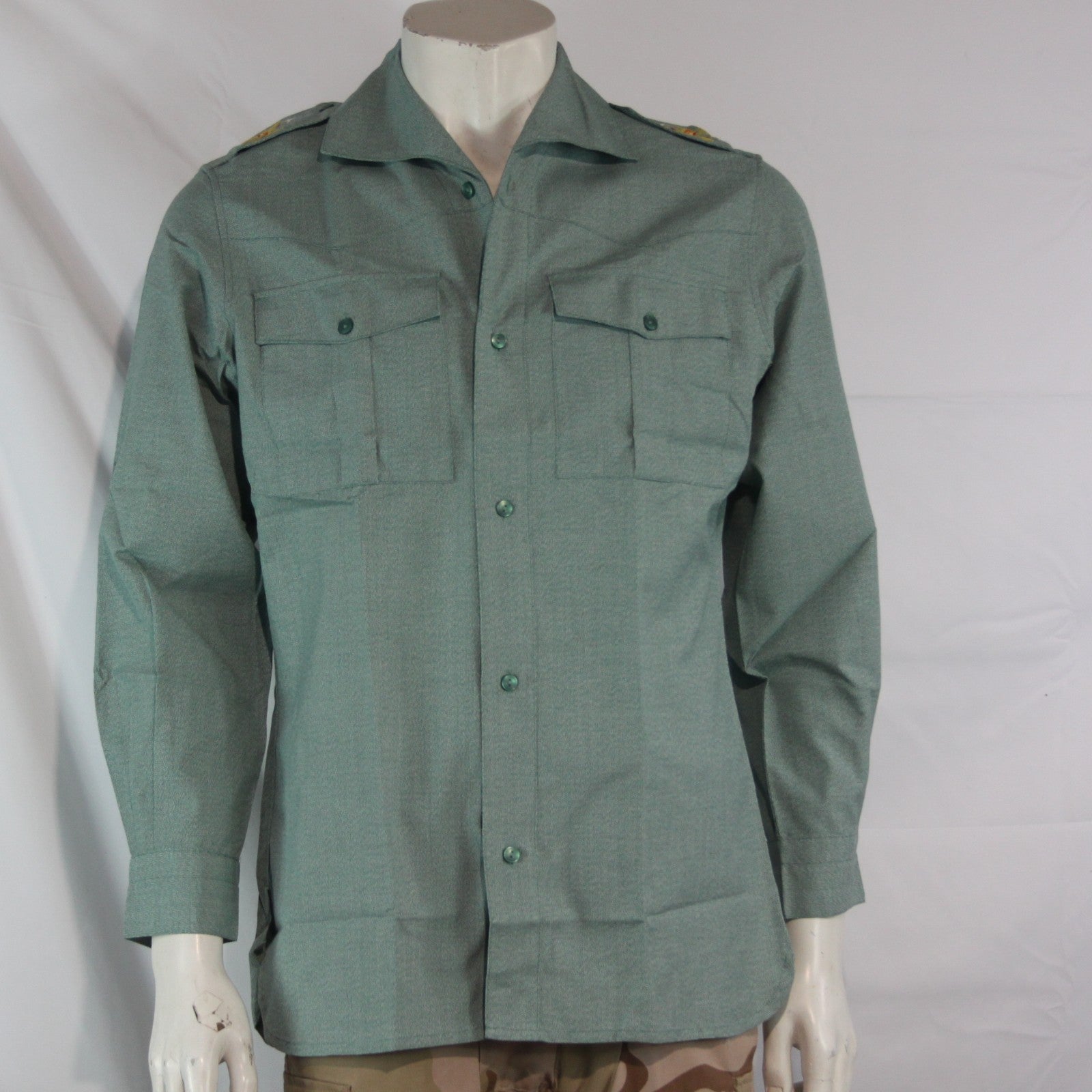 NewGenuine Surplus Spanish Foreign Legion Military Shirt Army Green 36+38"(4124)