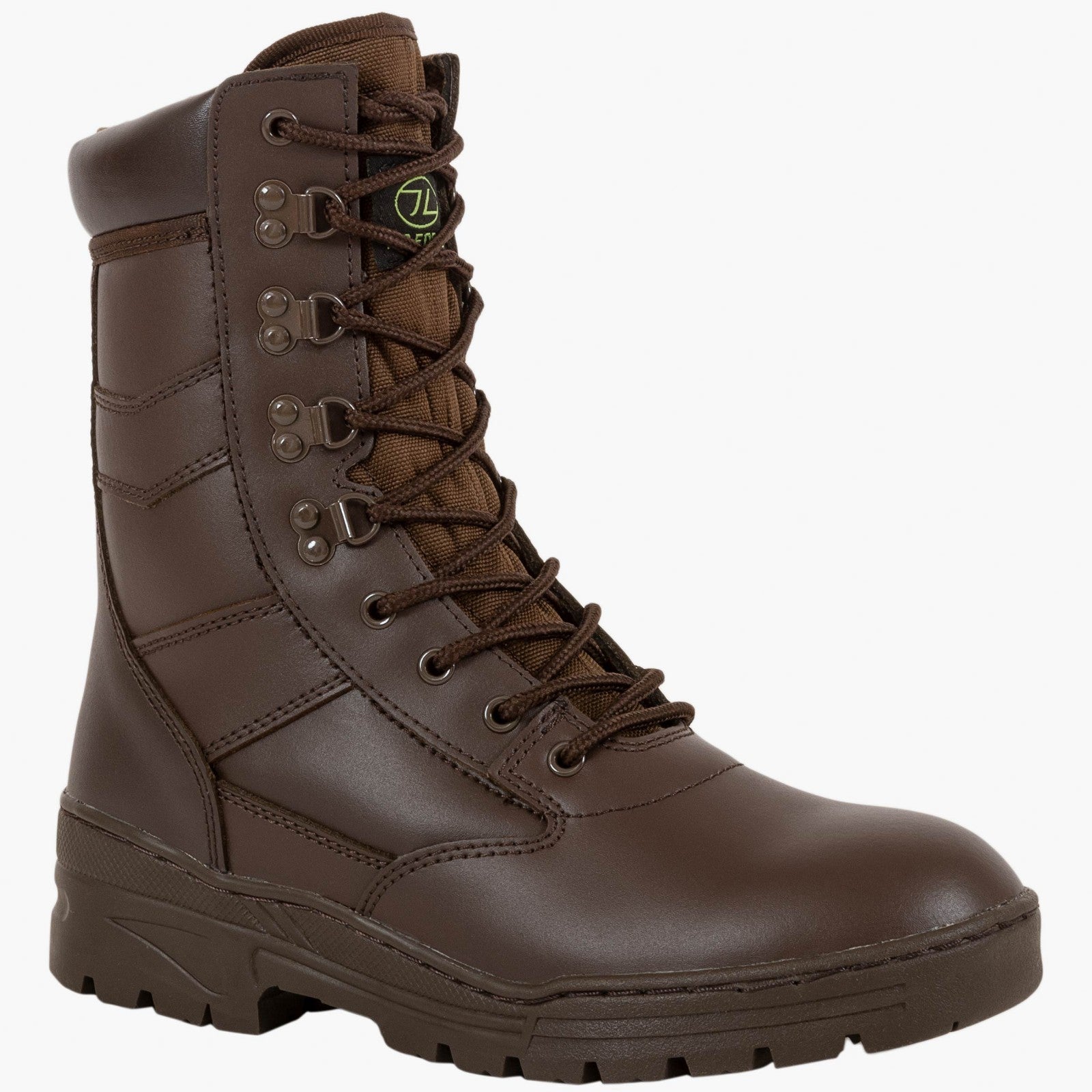 Highlander Delta All Leather Brown Patrol Boot Combat Boot Rubber Sole Cadets