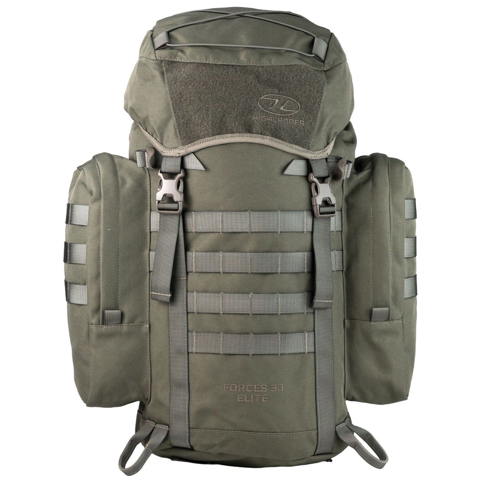 Highlander Forces Elite 33L Rucksack Black Green Tactical Bag Pack MilitaryStyle