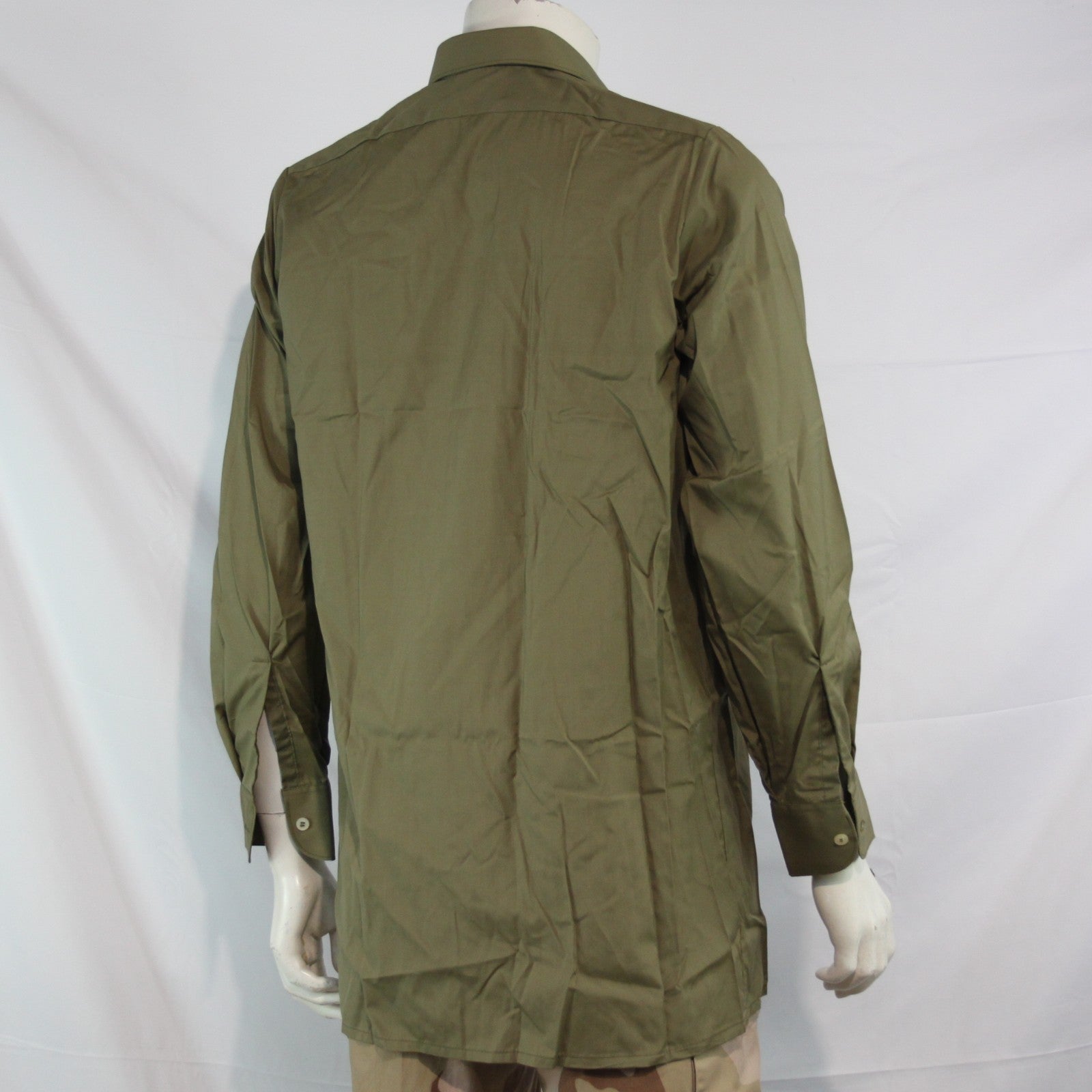 NEW Genuine Surplus Bulgarian Army Shirt Khaki 38" Chest 37cm Collar (3601)