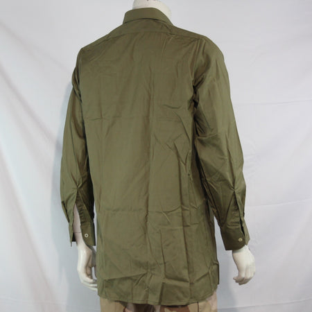 NEW Genuine Surplus Bulgarian Army Shirt Khaki 38" Chest 37cm Collar (3601)