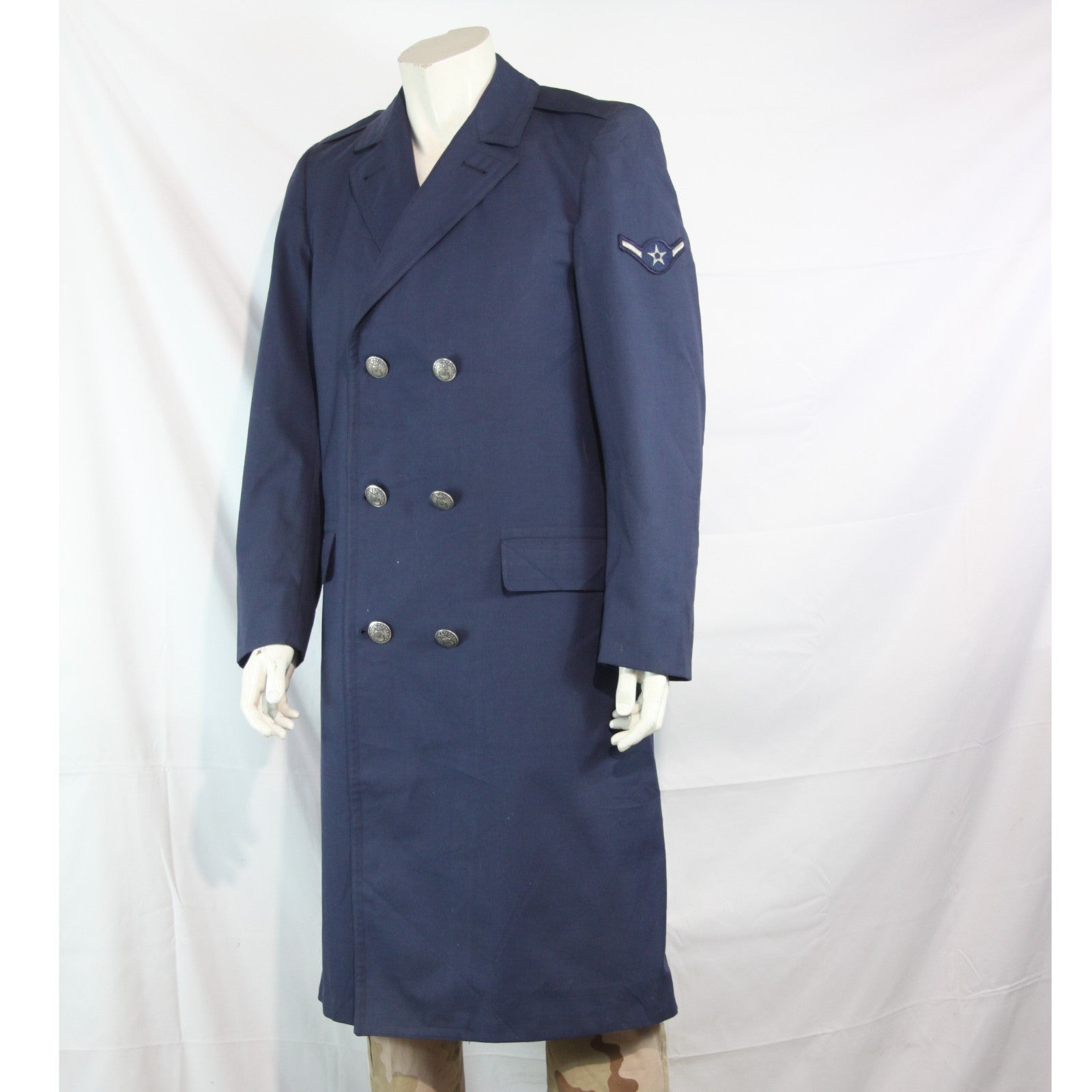 Genuine Surplus USAF Airmans Overcoat Airforce Blue 36-38"  (3798)