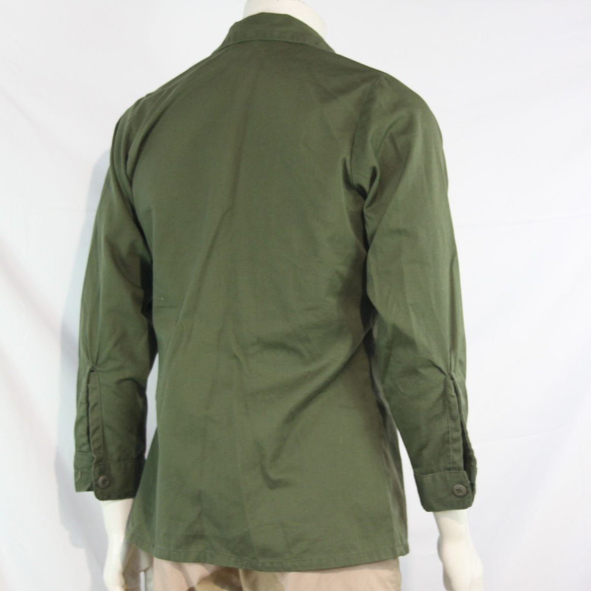 Vintage US Army Shirt Olive Utility Shirt Genuine Surplus 14.5"  (4133