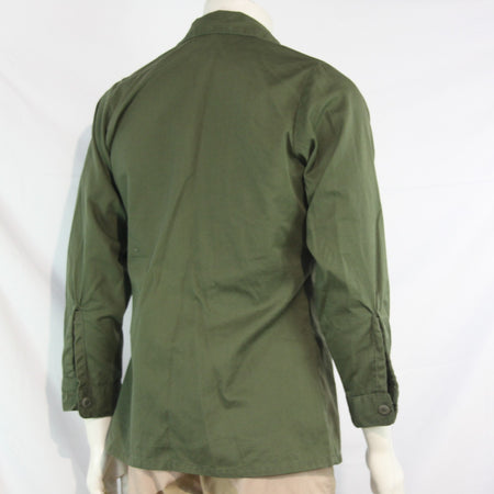 Vintage US Army Shirt Olive Utility Shirt Genuine Surplus 14.5"  (4133
