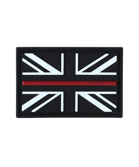 KT Thin Red Line Fire Fighter Rescue  PVC Rubber Morale Patch tactical hook 3D