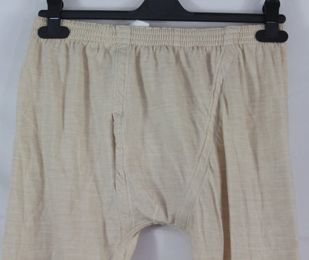 Genuine Surplus Italian Woven Long Johns Cream Elasticated Waist