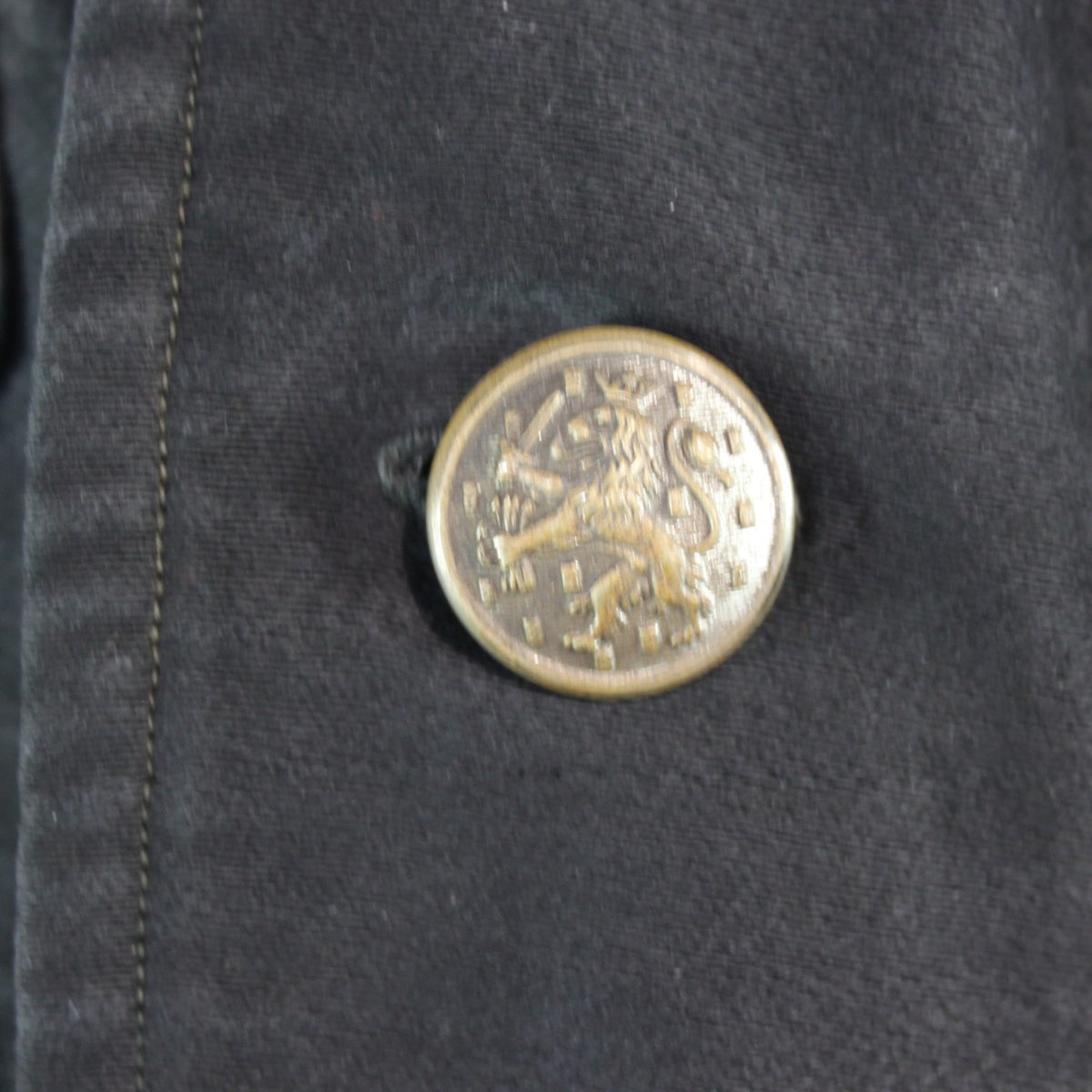 1950's Dutch Army Genuine Surplus Black Vintage Coverall Moleskin 40-42" (3499)