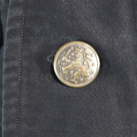1950's Dutch Army Genuine Surplus Black Vintage Coverall Moleskin 40-42" (3499)