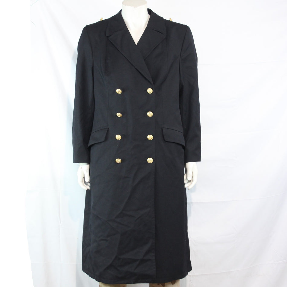 Womens German Naval Overcoat Winter Coat Genuine Surplus 38-40" (3643)