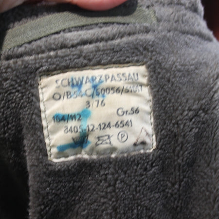 Vintage German Army Olive Parka Genuine Surplus Winter Coat Lined 44-46" (3810)
