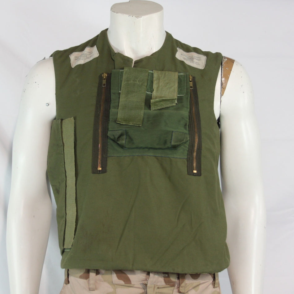 1970's Vintage British Military Body Armour Cover Genuine Surplus Olive 3961