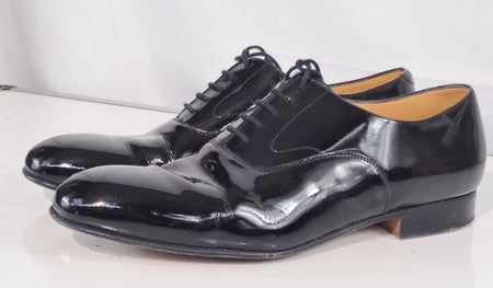 Genuine Surplus British Mens Mess Dress Shoes Formal Black Leather Grade 1 (2410
